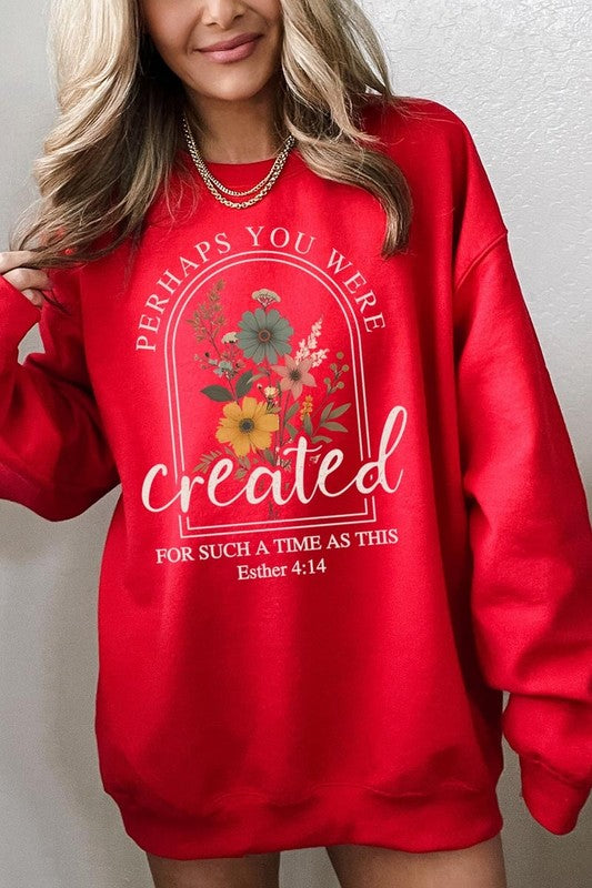 Perhaps You Were Created Graphic Sweatshirt