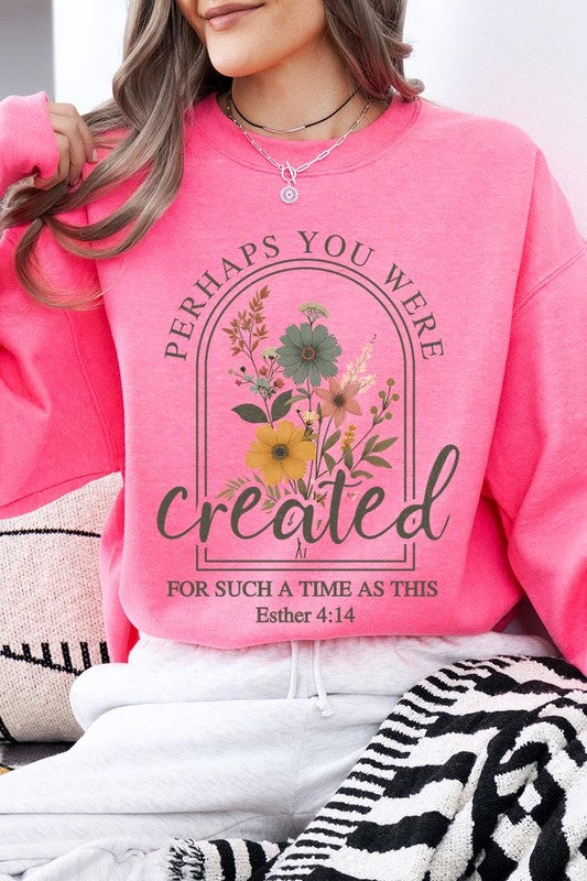 Perhaps You Were Created Graphic Sweatshirt