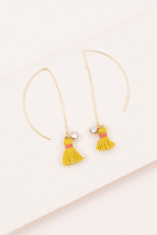 Keely Tassel Threader Earrings