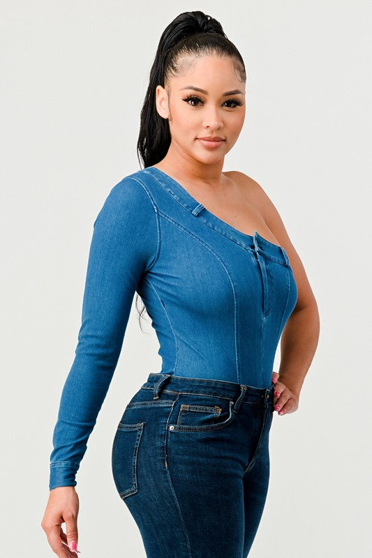 TRENDY DENIM BODYSUIT