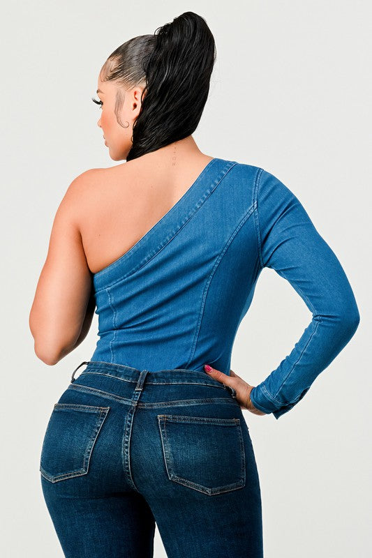 TRENDY DENIM BODYSUIT