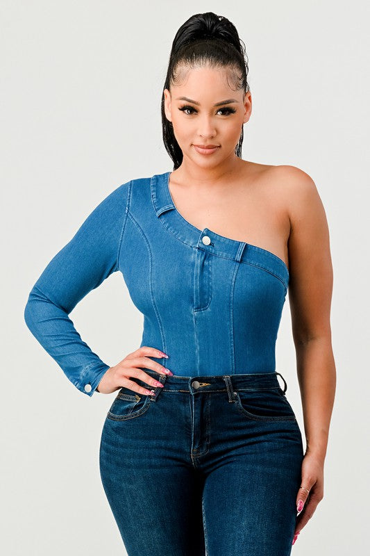 TRENDY DENIM BODYSUIT