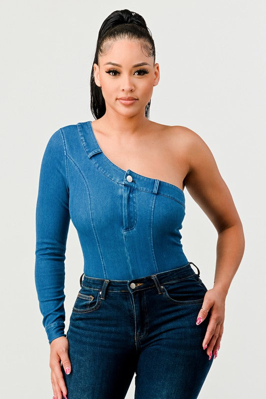 TRENDY DENIM BODYSUIT