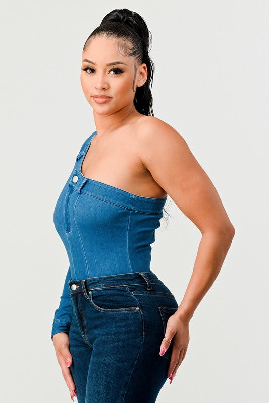TRENDY DENIM BODYSUIT