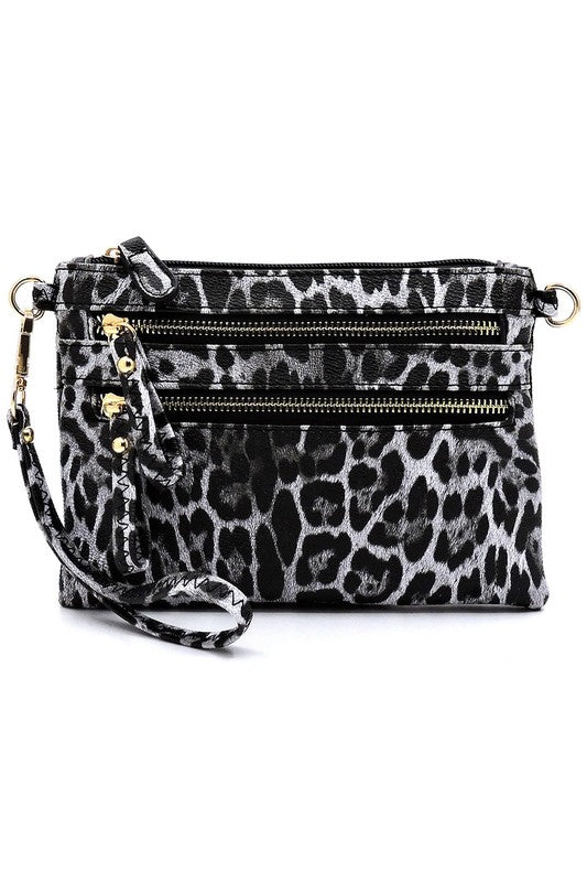 Leopard Clutch & Cross Body Bag