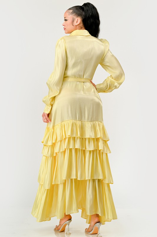 Aurora Tiered Elegance Full Maxi Dress