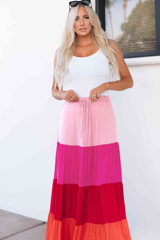 Mariana Tiered Maxi Skirt