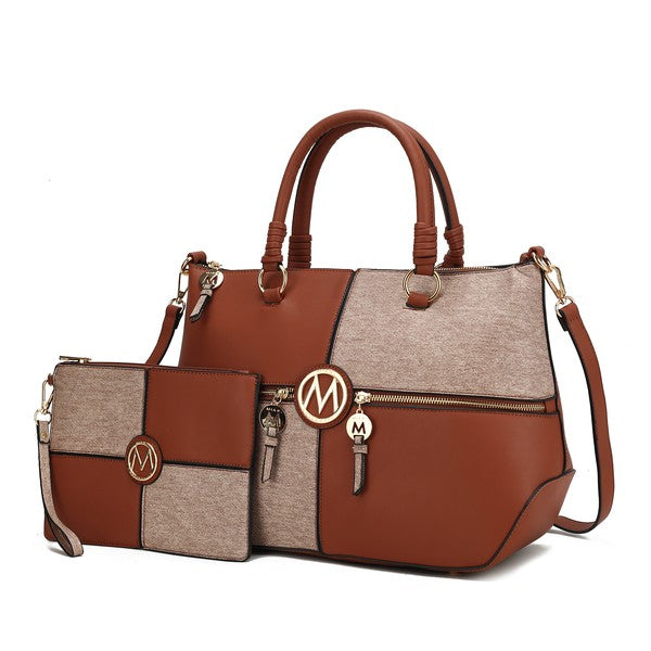 MKF Maji Women's Satchel Bag & wristlet by Mia K