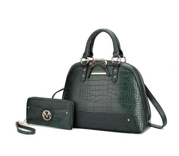 MKF Nora Premium Croco Satchel by Mia K