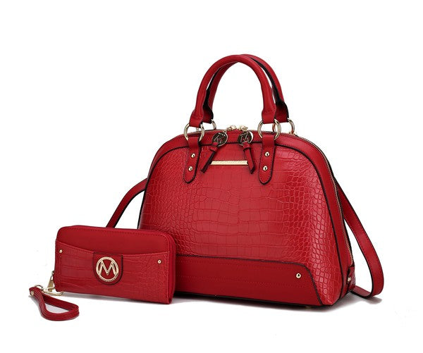 MKF Nora Premium Croco Satchel by Mia K