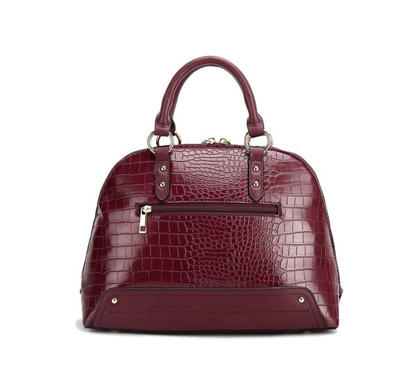 MKF Nora Premium Croco Satchel by Mia K