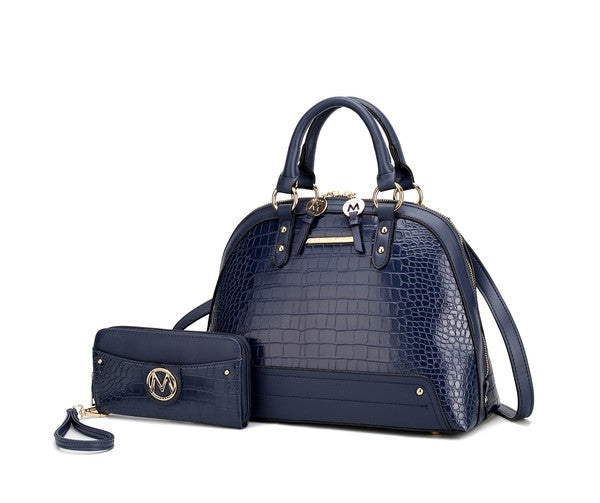 MKF Nora Premium Croco Satchel by Mia K