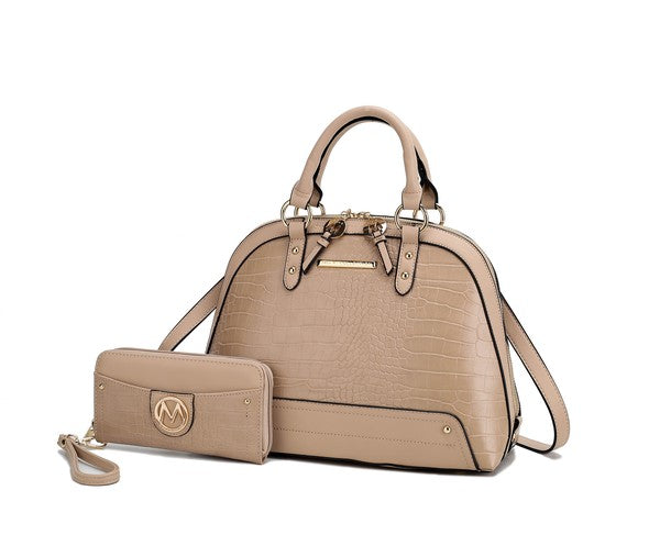 MKF Nora Premium Croco Satchel by Mia K