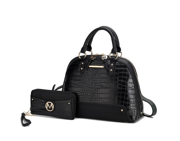 MKF Nora Premium Croco Satchel by Mia K