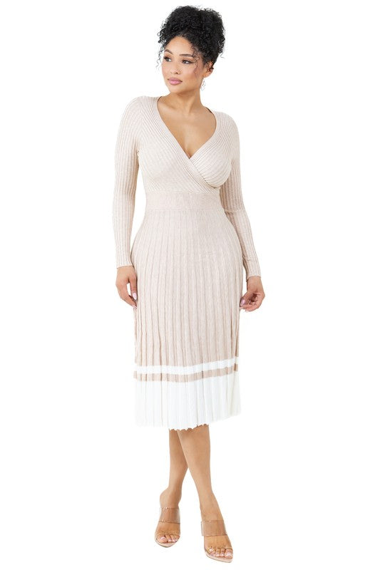 WOMEN FASHION LONG MAXI KNIT DRESS