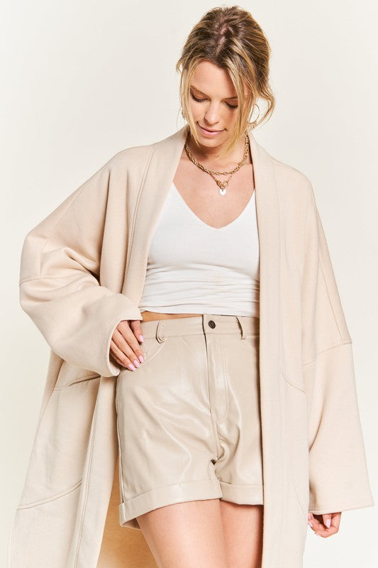 OVERSIZED KNIT CARDIGAN PLUS JJO5013P