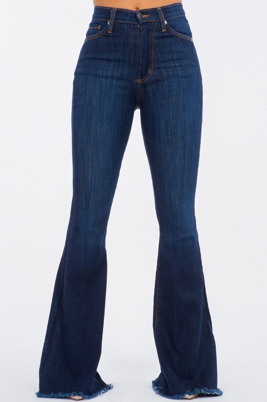 Bell Bottom Jean in Dark Denim